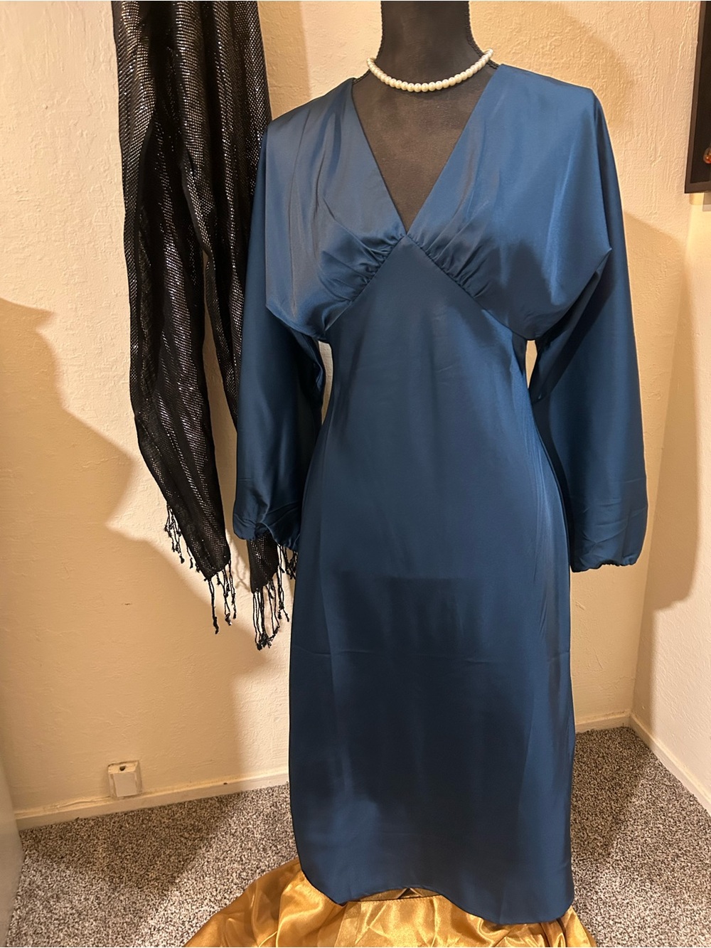 Banana Republic Teal Blue Maxi Dress